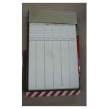 New decks of cards and score pad