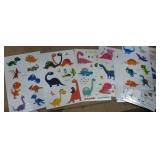 Sand pail full of beanie babies and dinosaur temporary tatoos