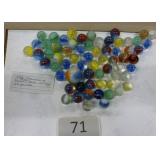Group of vintage marbles Clay and Glass