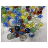 Group of vintage marbles Clay and Glass