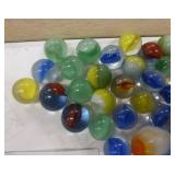 Group of vintage marbles Clay and Glass
