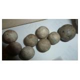 Group of vintage marbles Clay and Glass