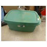 large tote full of foam interlocking blocks and other foam toys