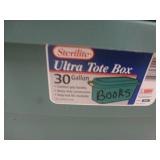 large tote full of foam interlocking blocks and other foam toys