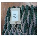 New rug made from ski rope material 30x18