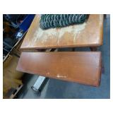 Table that needs some refinishing 30x41 plus two 8 inch extensions