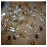 About 70 whitetail legends deer decals and about 50 pins of various legendary deer