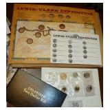Lewis and Clark Coin Collection and colorized 2 dollar bill