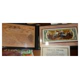 Lewis and Clark Coin Collection and colorized 2 dollar bill