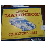 Vintage matchbox case with 1968 Hot Wheels Redline beatnik bandit