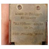 Vintage matchbox case with 1968 Hot Wheels Redline beatnik bandit