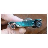 Vintage matchbox case with 1968 Hot Wheels Redline beatnik bandit
