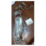 New glass hummingbird feeder