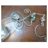 New glass hummingbird feeder