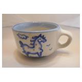 Collectible unique M.A.Hadley pottery - coffee jar, 5 tea or coffee cups