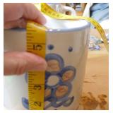 Collectible unique M.A.Hadley pottery - coffee jar, 5 tea or coffee cups