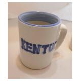 Collectible unique M.A.Hadley pottery - coffee jar, 5 tea or coffee cups