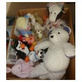 box of stuffed animals