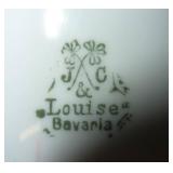 Set of frosting decorating tips, tea cups, vase, toothpick holder