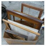 Box of vintage frames