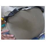 organizer tool box and camo inflatable cushion