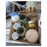 New stoneware baking pan, coffee mugs, electric griddle