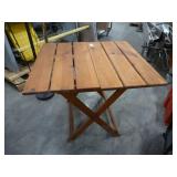 Wood folding table 30x34