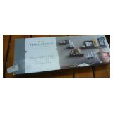 Threshold 6 piece wall shelf and photo frame set