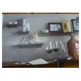 Threshold 6 piece wall shelf and photo frame set