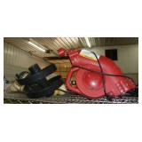 Baseball pitching machine with stand and balls