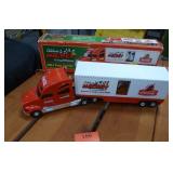 TWO 2004 Mickey Mouse and Coca-Cola Semi Trucks - light up
