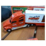 TWO 2004 Mickey Mouse and Coca-Cola Semi Trucks - light up