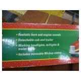 TWO 2004 Mickey Mouse and Coca-Cola Semi Trucks - light up