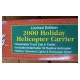 2004 Mickey Mouse and Coca-Cola Semi Truck and 2000 Coke Helicopter carrier - both light up