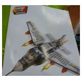 Lego set 4208 fire truck and Block Tech fighter jet