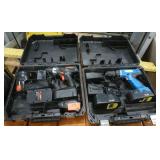 Two drill sets 18v and 19.2v with batteries and chargers - seller says they work