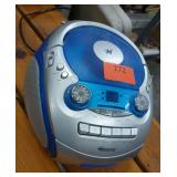 Memorex portable CD/cassette player with radio