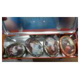 Coke items - cups, cards, bank, tins, ornaments