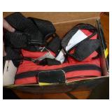 13 Coke glasses, tins, cooler, puzzle, Insulated bag cooler with radio