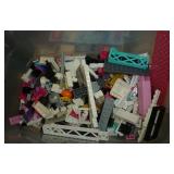 Lego Friends 41097 and Lego Frozen and Barbie stage