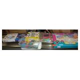 Activity lot - Spirograph, glo lanyards, origami, sand art, scissors, slime jellies