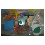 Activity lot - Spirograph, glo lanyards, origami, sand art, scissors, slime jellies