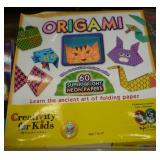 Activity lot - Spirograph, glo lanyards, origami, sand art, scissors, slime jellies