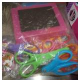 Activity lot - Spirograph, glo lanyards, origami, sand art, scissors, slime jellies