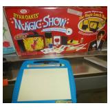Mouse Trap game, Magic Show, Glow station, Find items