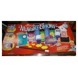 Table top air hockey, magic show and basketball game with sound