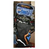 Table top air hockey, magic show and basketball game with sound