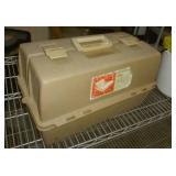 Fishing tackle box and bait bucket