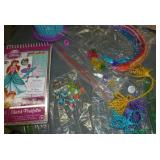 Girls hair accessories, sketch book, activity books, sun glasses
