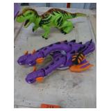 3 headed dragon and dinosaur (imaginext razor 2004)